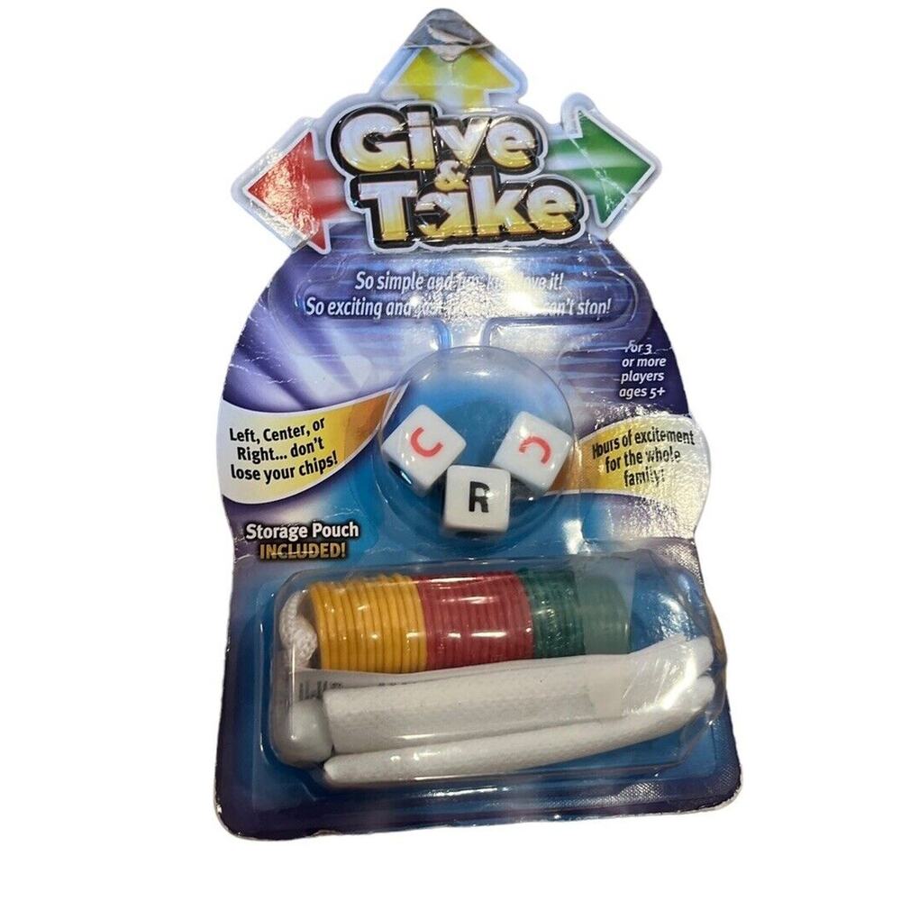 Give & Take Dice Game New In Package Family Game 3+ Players Ages 5 & Up